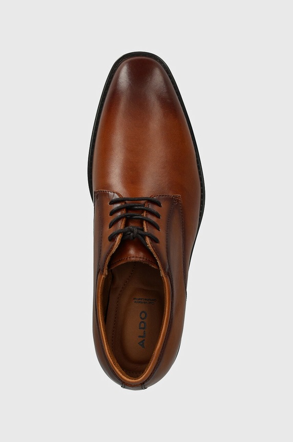 Aldo półbuty skórzane KEAGAN brązowy 13618297.KEAGAN