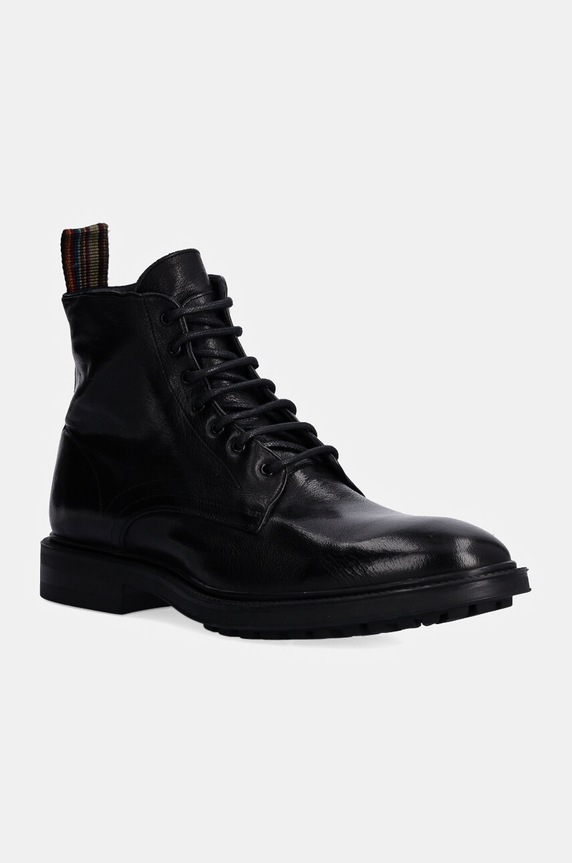 Paul Smith leather hiking boots non-insulated black M1S.SPW01.NBUF