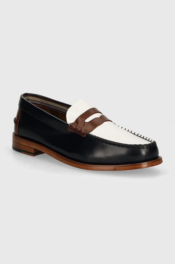 Paul Smith mokasyny skórzane eleganckie granatowy M1S.LID06.NLEA