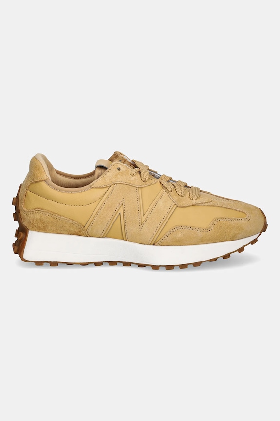 Tenisice od brušene kože New Balance 327 U327LJ zlatna AW24