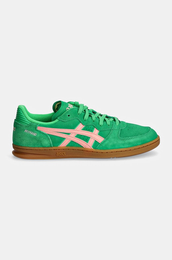 Замшеві кросівки Asics SKYHAND OG 1203A452.300 зелений AW24