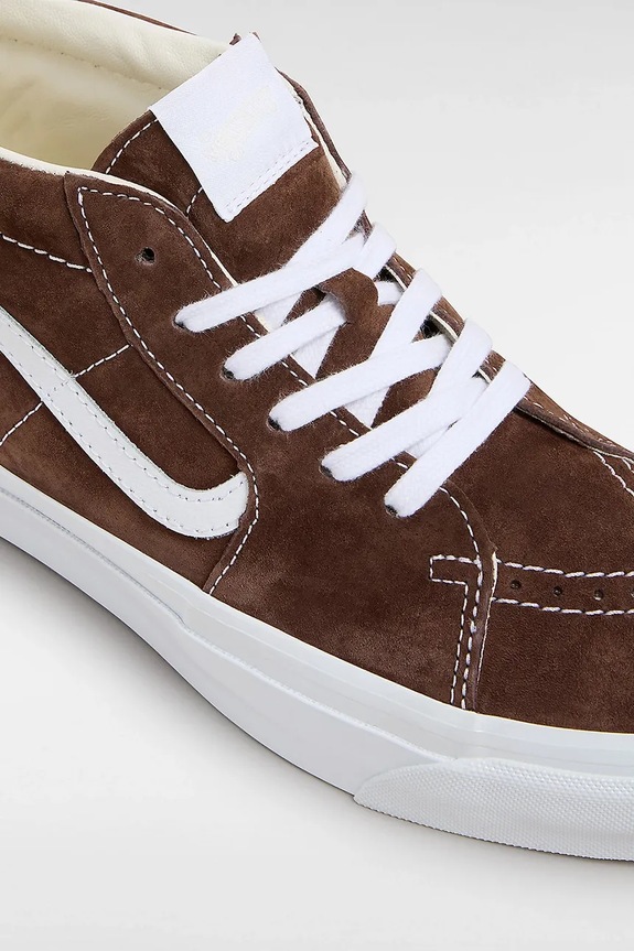 Obutev Superge iz semiša Vans Premium Classics LX Sk8-Mid Reissue 83 VN000CQQDMV1 rjava