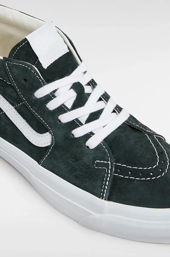Obuwie Vans trampki zamszowe Premium Classics LX Sk8-Mid Reissue 83 VN000CQQPRM1 zielony