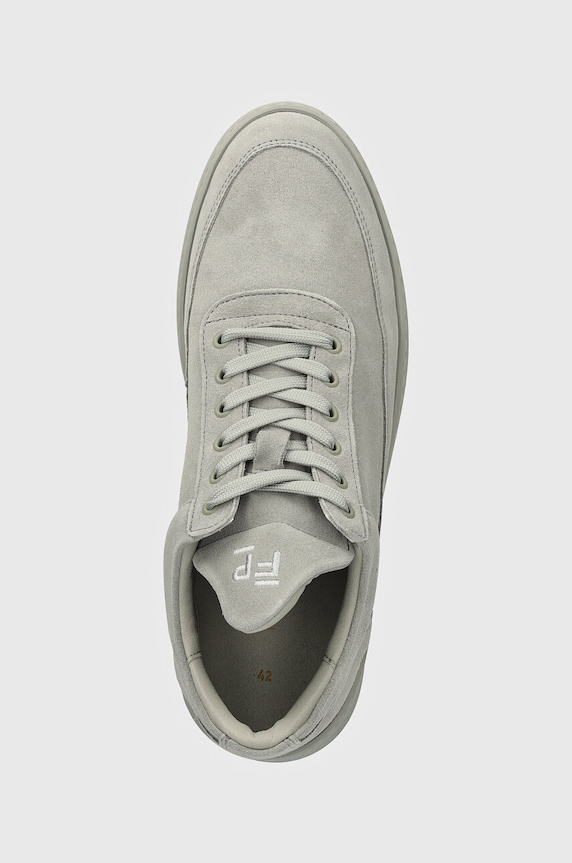 Замшевые кроссовки Filling Pieces Low Top Suede All Grey серый 10122791783