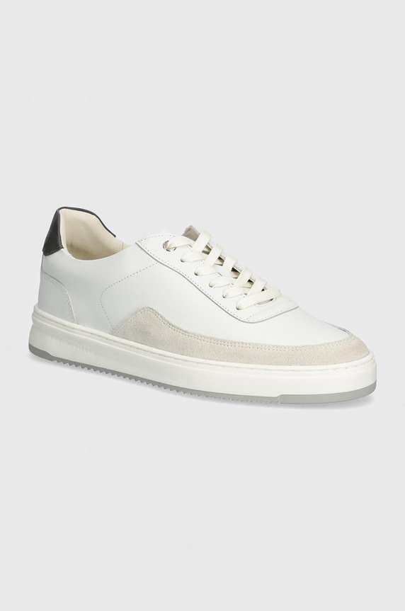 Tenisice Filling Pieces Mondo Squash Tag zrnata koža bijela 56425651138