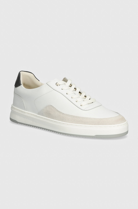 Tenisice Filling Pieces Mondo Squash Tag zrnata koža bijela 56425651138