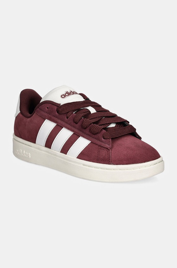 Sneakers boty adidas Grand Court Alpha 00S semišová kůže burgundské IH3845