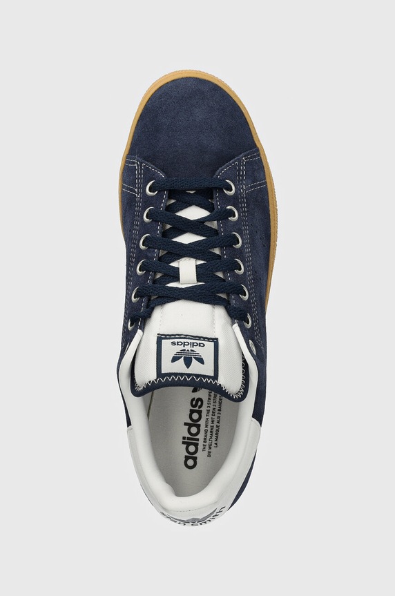 Semišové tenisky adidas Originals Stan Smith CS námořnická modř IG9395