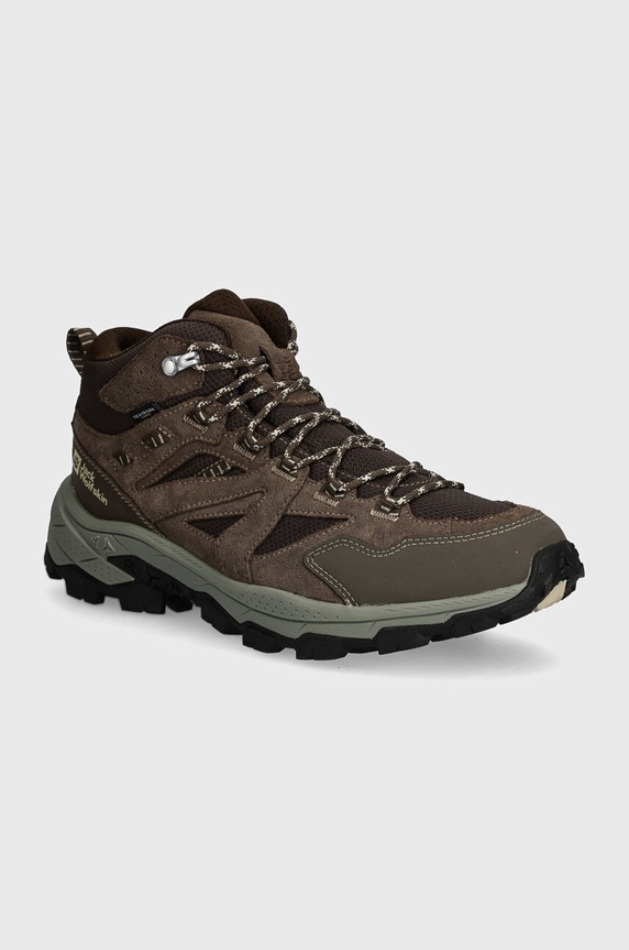 Jack Wolfskin buty Vojo Tour Texapore tekstylny brązowy A62072