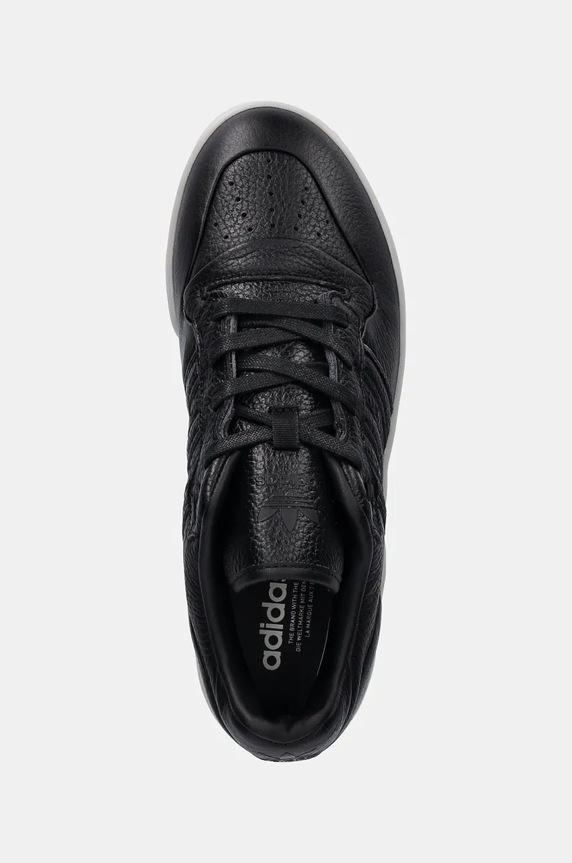 Usnjene superge adidas Originals Rivalry Lux Low črna ID3950