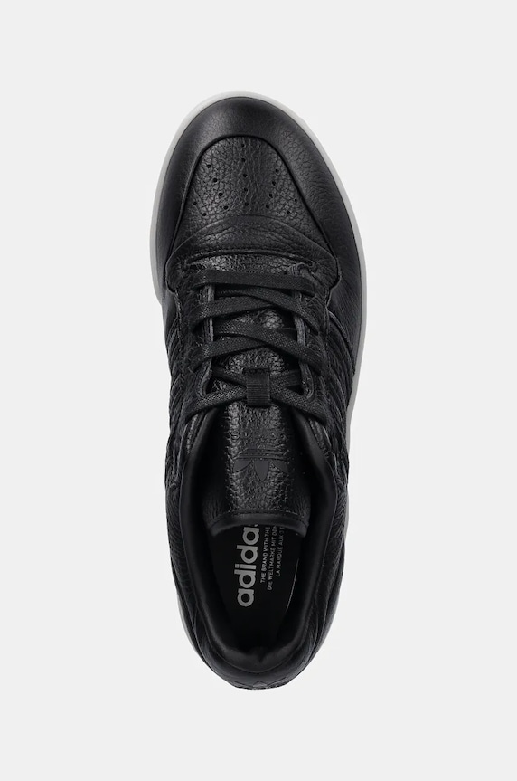 Usnjene superge adidas Originals Rivalry Lux Low črna ID3950