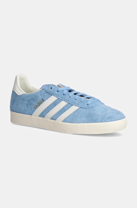 Semišové tenisky adidas Originals Gazelle imitace kůže modrá IF9653
