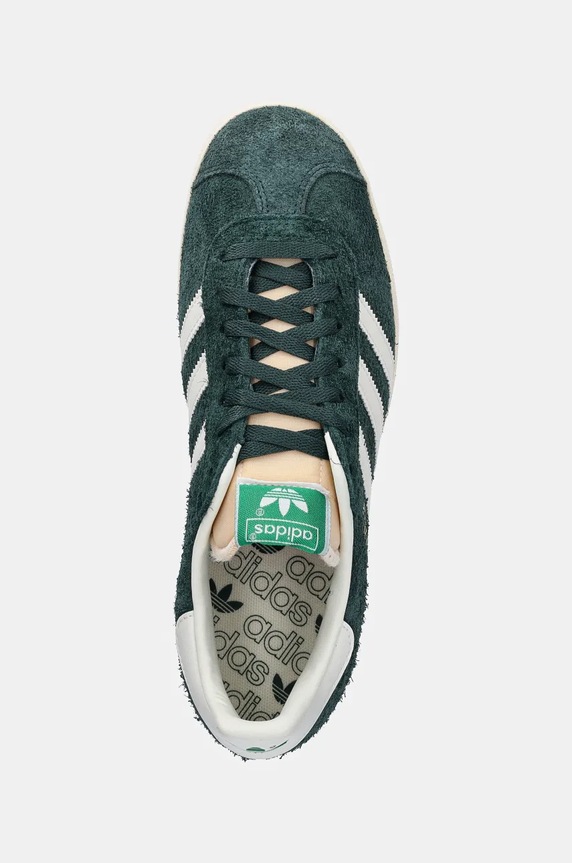 Замшеві кросівки adidas Originals Gazelle зелений IF9655
