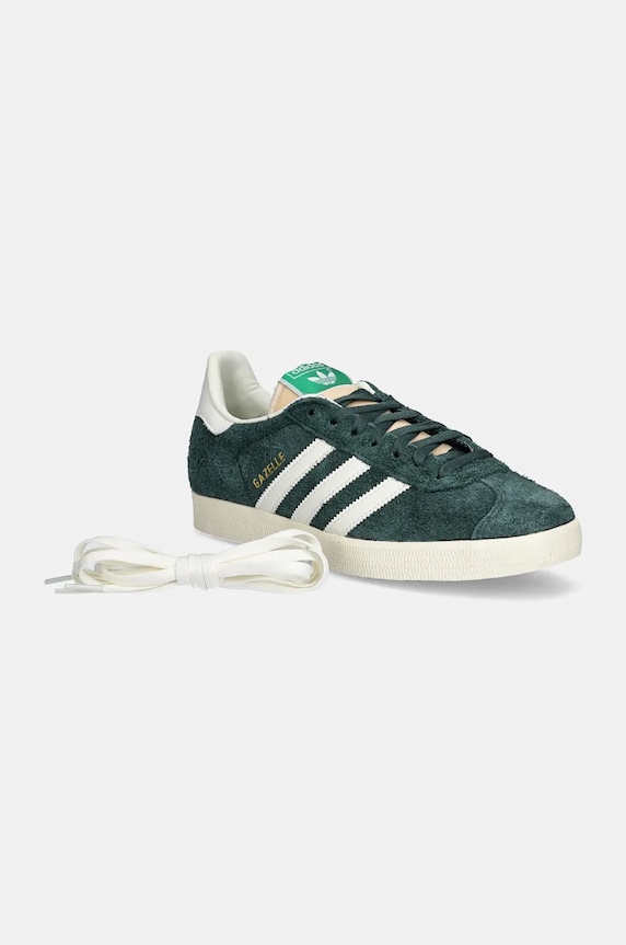 Замшеві кросівки adidas Originals Gazelle IF9655 зелений