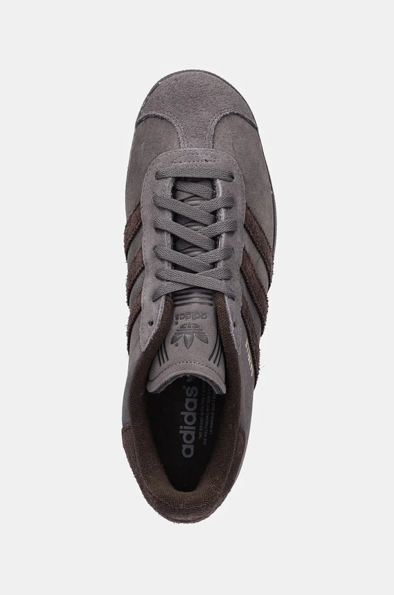 Semišové tenisky adidas Originals Gazelle sivá IG2097