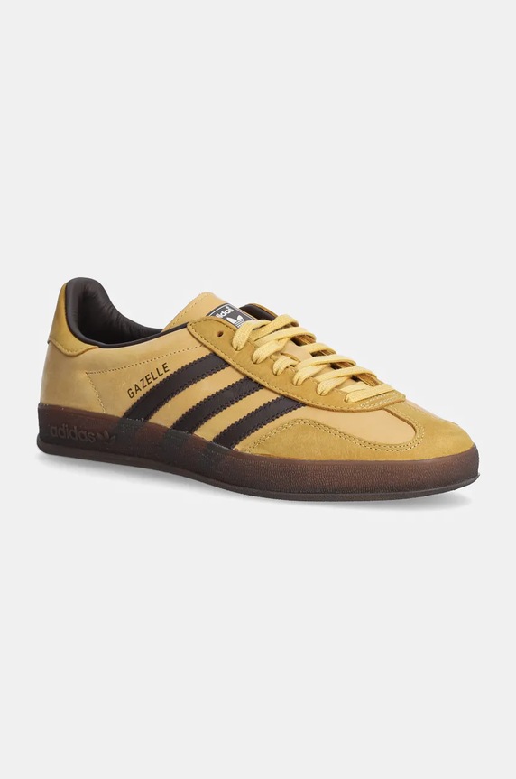 Маратонки от набук adidas Originals Gazelle Indoor ниска жълт IH4771