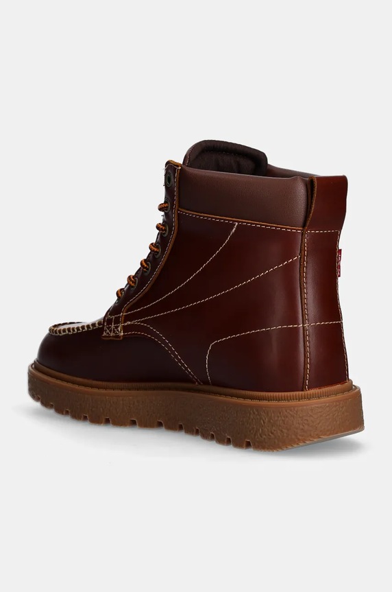 Boty Kožené trapery Levi's ABNER RED TAB 000FD.0003 hnědá