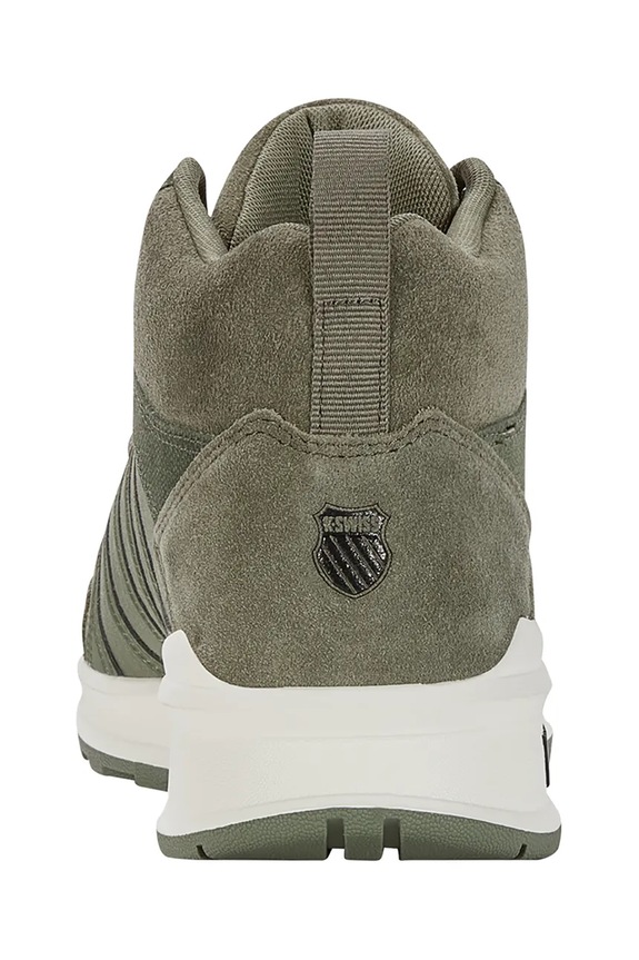 K-Swiss sneakersy skórzane VISTA TRAINER MID WNT zielony 07145.379.M