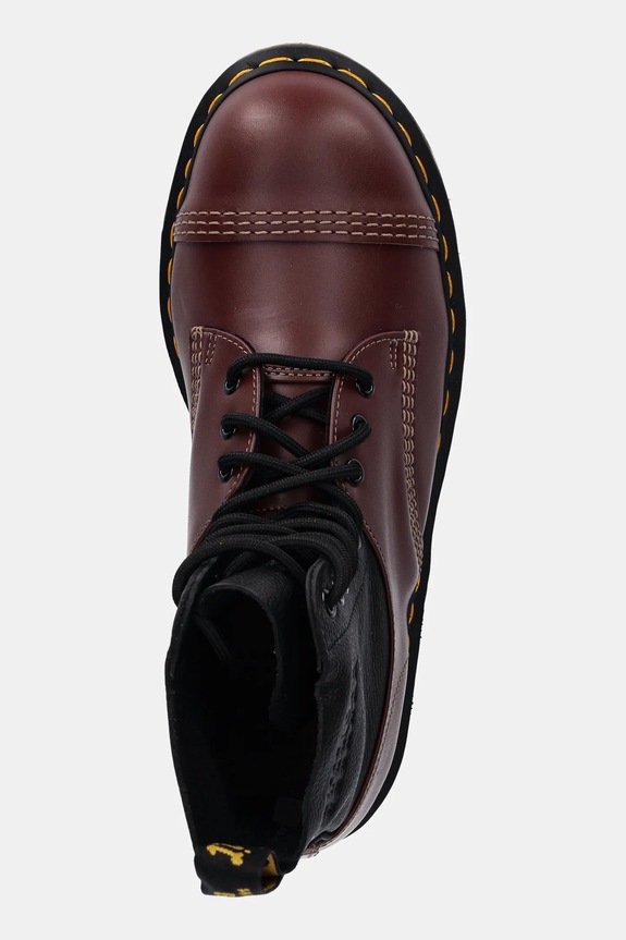 Kožená obuv MM6 Maison Margiela MM6 Maison Margiela x Dr. Martens burgundské SH3WU0008.P8029