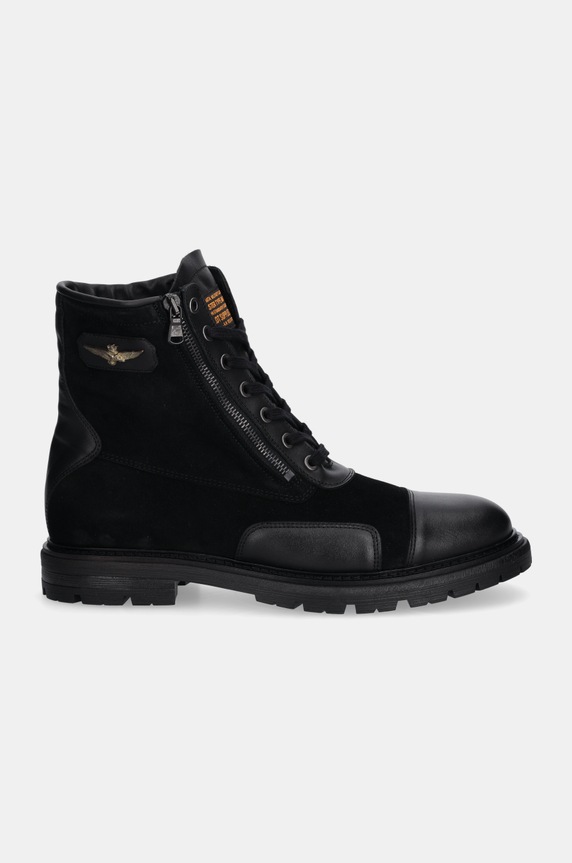 Semišové boty Aeronautica Militare SC252PL202 černá AW24