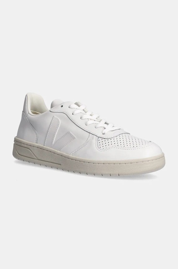 Δερμάτινα sneakers Veja V-10 Leather Extra-White Planet friendly λευκό VX0201270B
