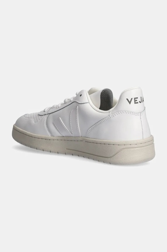 Δερμάτινα sneakers Veja V-10 Leather Extra-White VX0201270B λευκό AW24