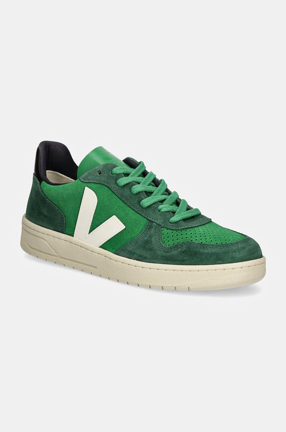 Semišové tenisky Veja V-10 Planet friendly zelená VX0303671B