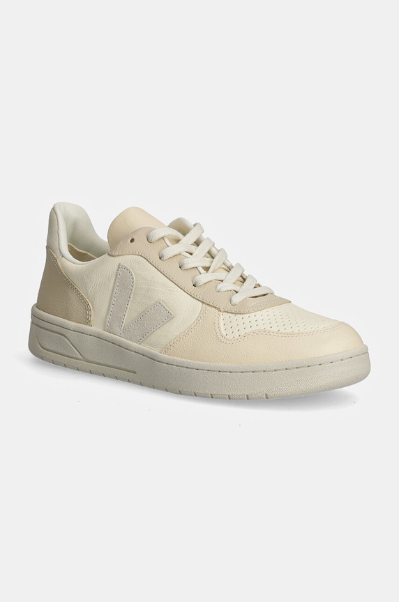 Veja sneakersy skórzane V-10 skóra zamszowa beżowy VX0503673B