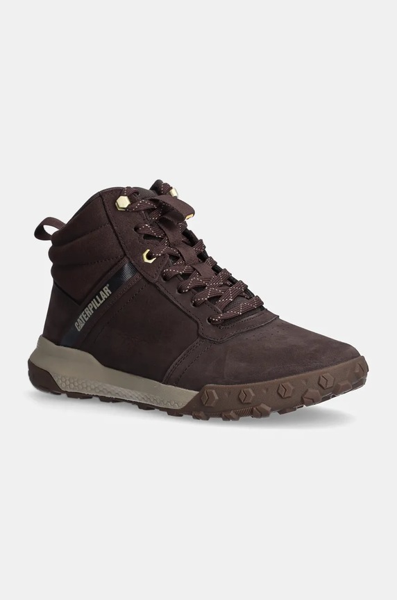 CAT Footwear sneakersy HEX READY MID skóra zamszowa brązowy P726022