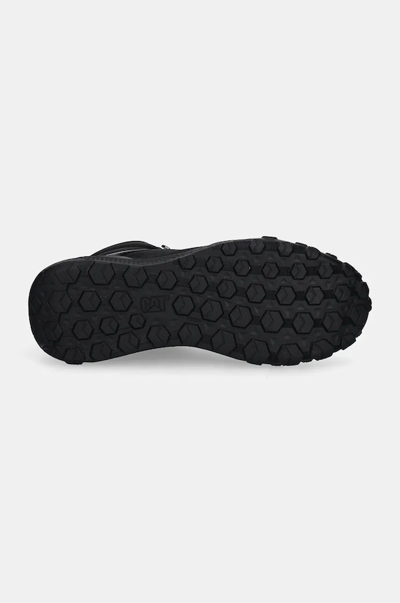 Nubukové topánky CAT Footwear HEX READY MID WP P726103 čierna