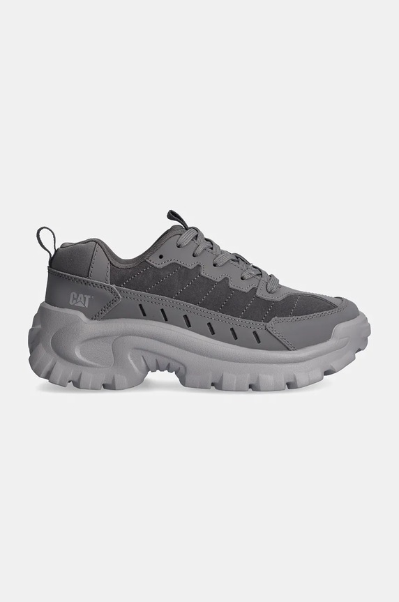 CAT Footwear sneakersy skórzane INTRUDER ESSENTIAL P726097 szary AW24