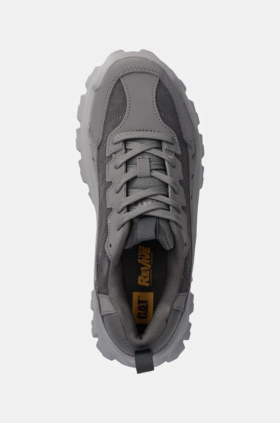 CAT Footwear sneakersy skórzane INTRUDER ESSENTIAL szary P726097