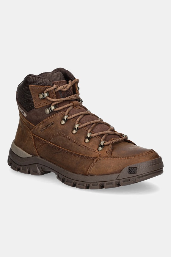 Kožená obuv CAT Footwear THRESHOLD HIKER WP nezateplené hnedá P725960