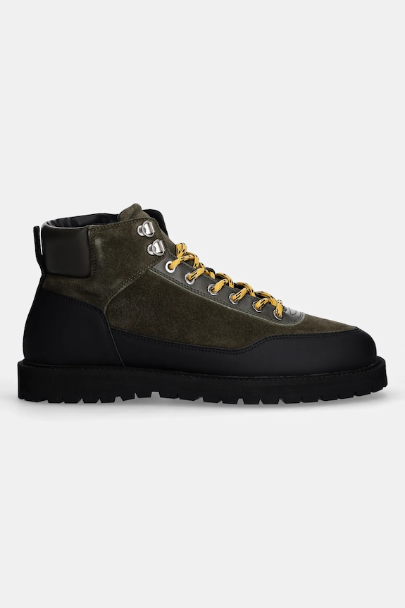 Kožne čizme GARMENT PROJECT Olaf Lace-Up Boot GPF2605.440 zelena AW24