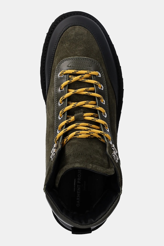 Kožne čizme GARMENT PROJECT Olaf Lace-Up Boot zelena GPF2605.440
