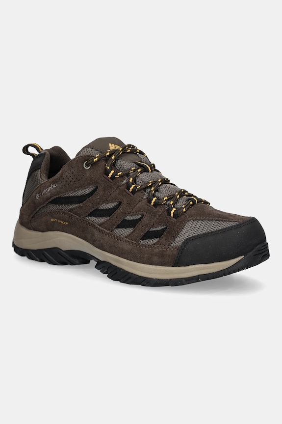 Παπούτσια Columbia Crestwood Waterproof δέρμα σαμουά καφέ 2100651
