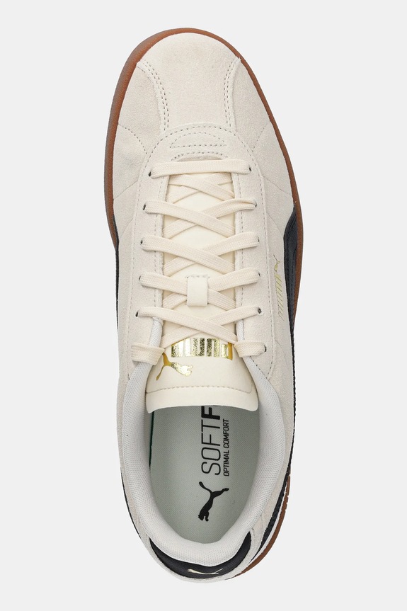 Puma sneakers din piele intoarsă Puma Club II bej 397444