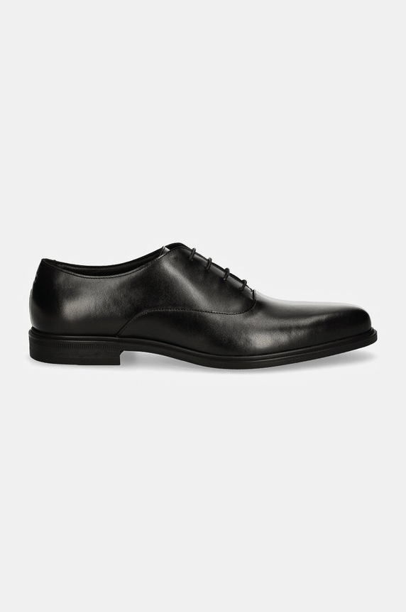 Kožené polobotky HUGO Kerr 50528816.001 černá AW24