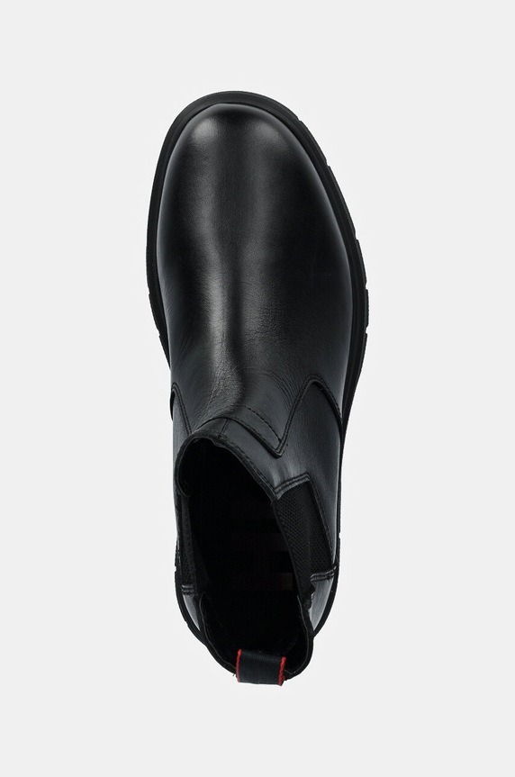 HUGO sztyblety skórzane Ryan czarny 50528840.001