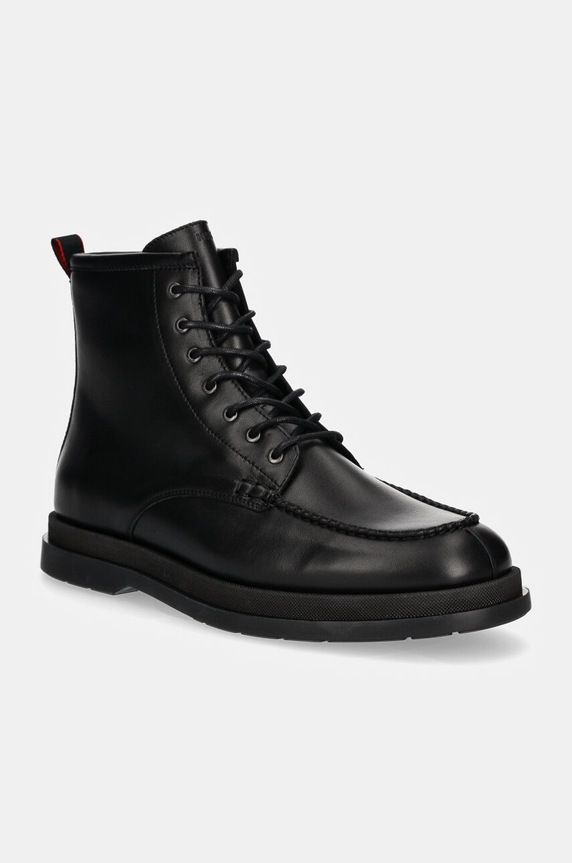 HUGO buty skórzane Chaol skóra licowa czarny 50529015.001