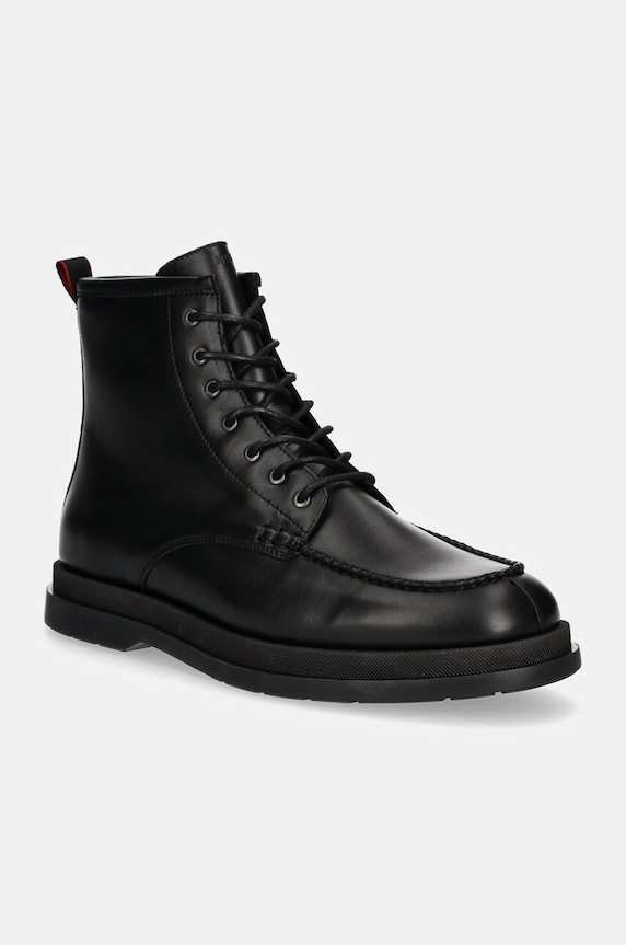 HUGO buty skórzane Chaol skóra licowa czarny 50529015.001