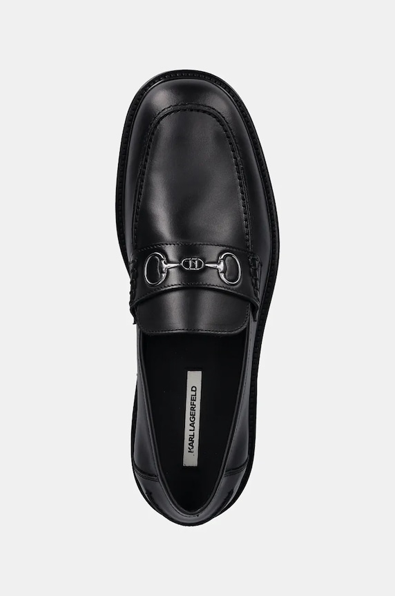Karl Lagerfeld mokasyny skórzane NEIL czarny KL16114.000