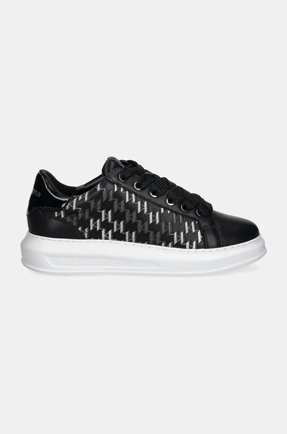 Кожени маратонки Karl Lagerfeld KAPRI MENS KL52544.400 черен AW24