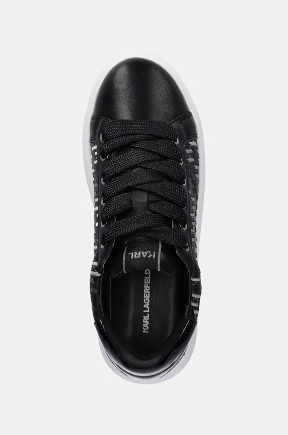 Кожени маратонки Karl Lagerfeld KAPRI MENS черен KL52544.400