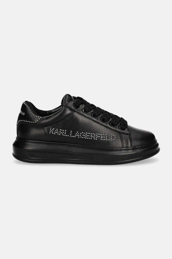 Karl Lagerfeld sneakersy skórzane KAPRI MENS KL52567.00X czarny AW24