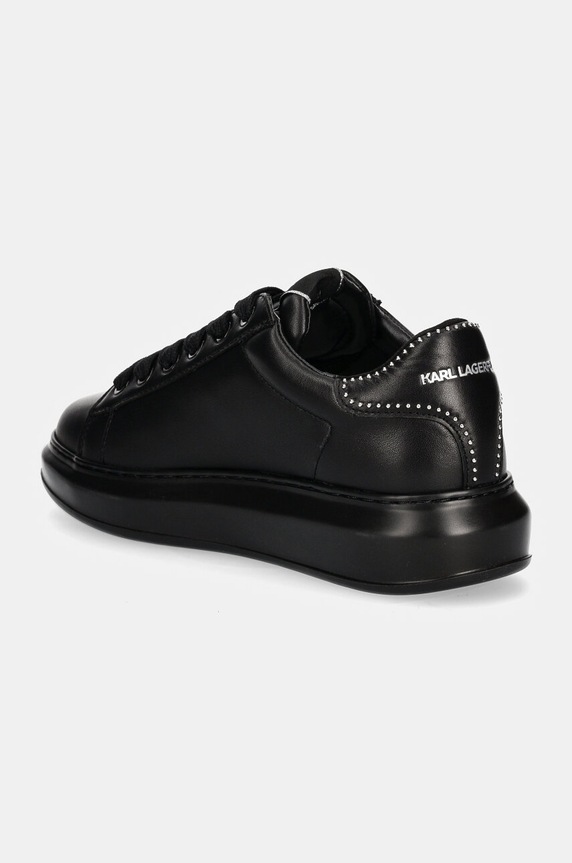 Obuwie Karl Lagerfeld sneakersy skórzane KAPRI MENS KL52567.00X czarny