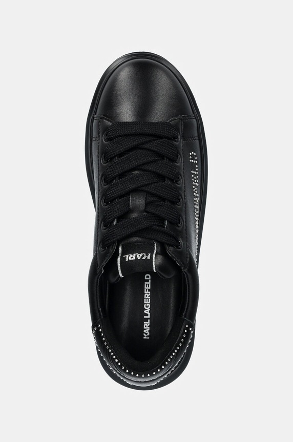 Karl Lagerfeld sneakersy skórzane KAPRI MENS czarny KL52567.00X