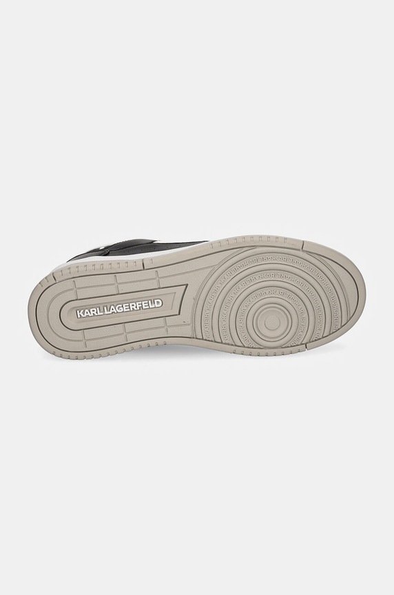 Karl Lagerfeld sneakersy skórzane KREW KL53023.00S czarny
