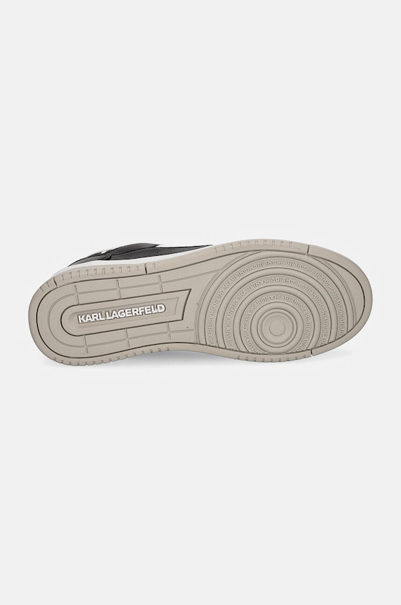 Karl Lagerfeld sneakersy skórzane KREW KL53023.00S czarny