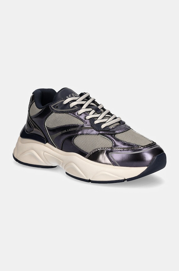 Sneakers Karl Lagerfeld KOMET απομίμηση λείου δέρματος μωβ KL56524M.0AS